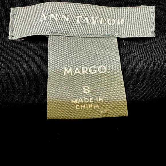 Ann Taylor Margo wide leg black pants 8 - Picture 5 of 5
